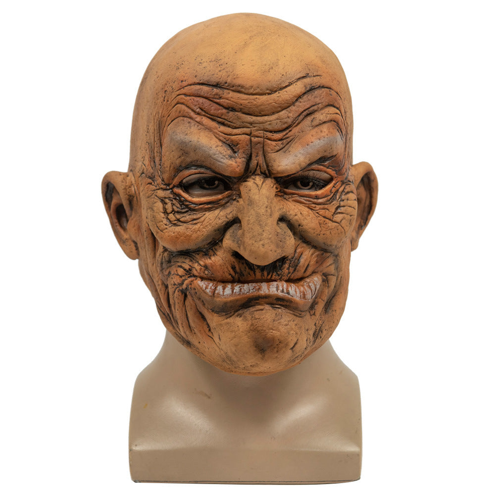 Old Bald Man Halloween Party New Latex Mask Funny Horror Cosplay Masks Props