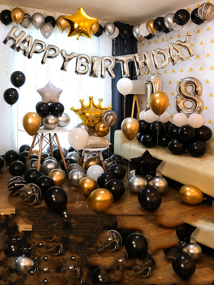 Party Decoration Balloons Happy Birthday Balloons Package