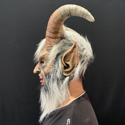 Lucifer mask with a human face