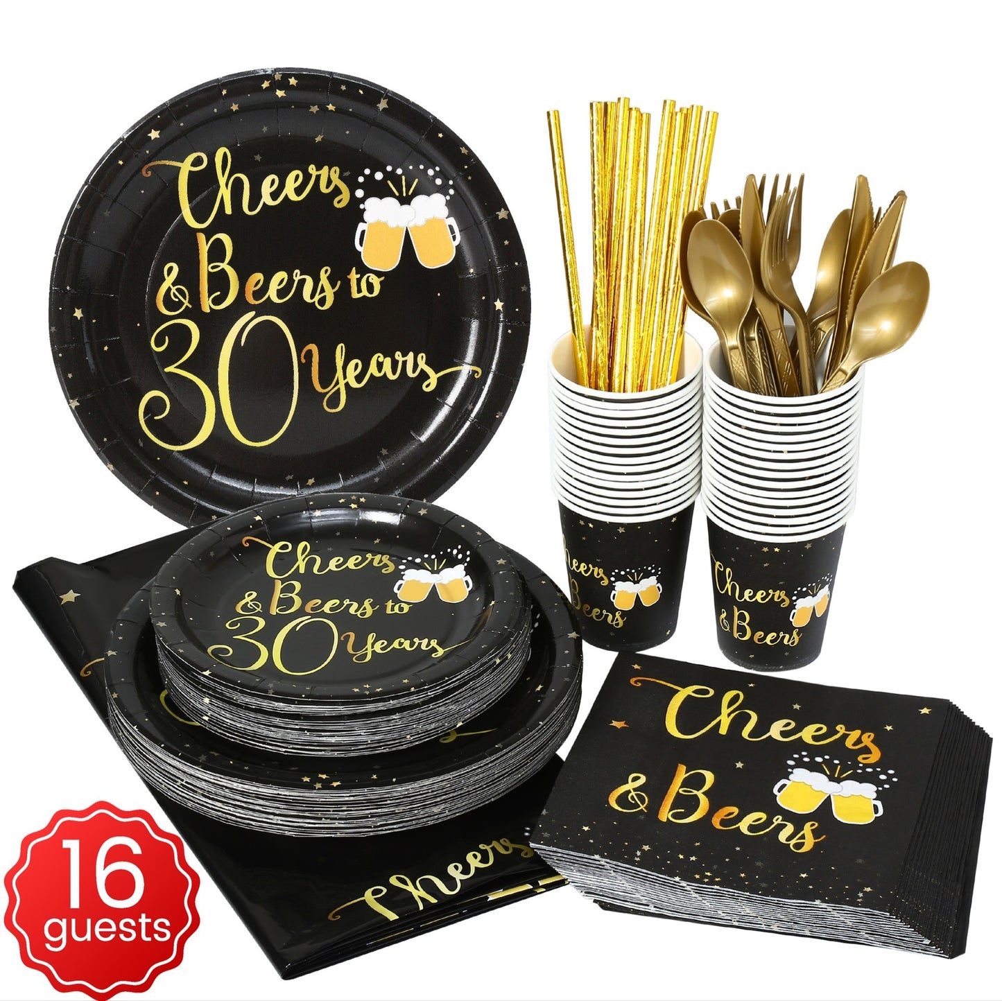 Creative Hot Stamping Birthday Party Set Decoration