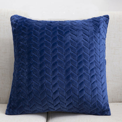 Nordic Flannel Solid Throw Pillow