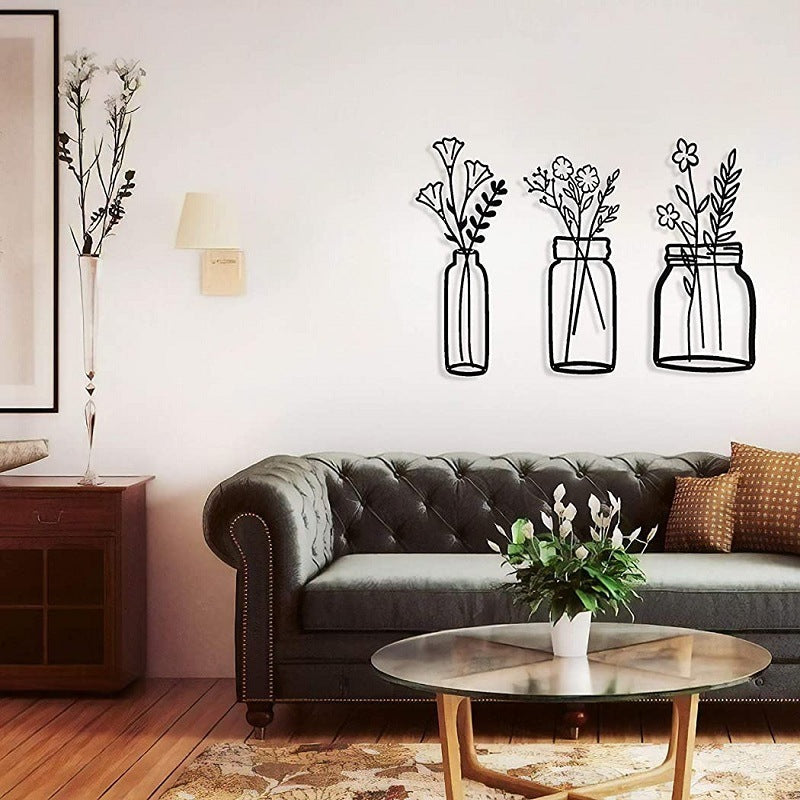 Elegant Flower Metal Wall Art