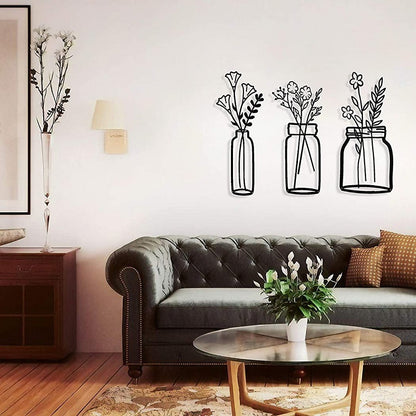 Elegant Flower Metal Wall Art