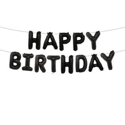 Happy Birthday Letter Aluminum Balloon Decoration