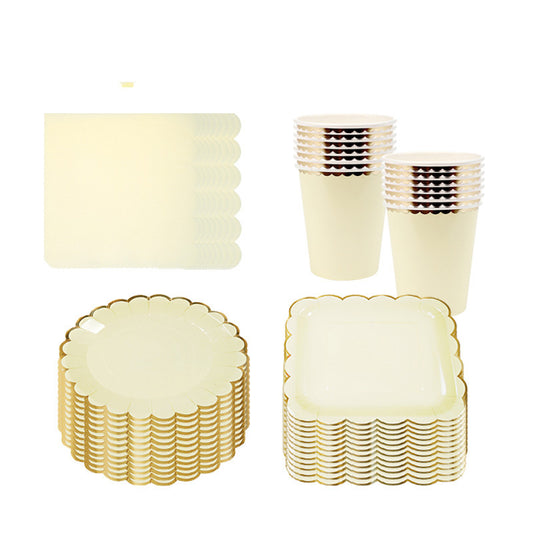 Disposable tableware set birthday party