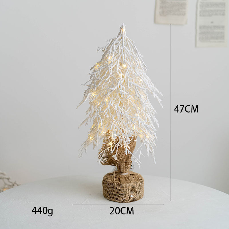 Christmas PE Flocking Small Tree Table Decorations