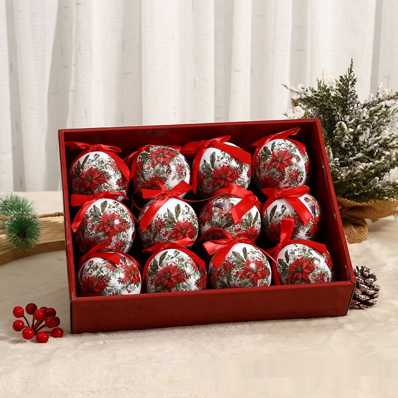 Exquisite Printing Christmas Christmas Tree Ornament Ball