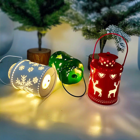 Nordic LED Christmas Candle Lanterns