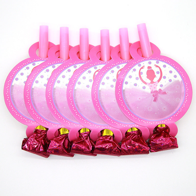 Dancing Girl Birthday Party Decoration Supplies Disposable