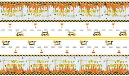 Construction Vehicle Building Birthday Decoration