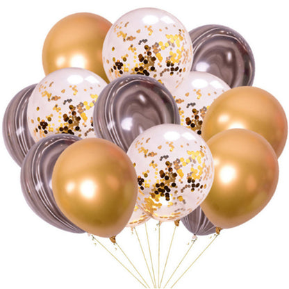 Birthday Party Decoration Sequin Latex Balloons Set