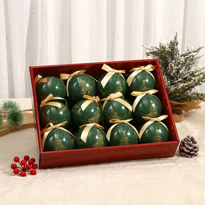 Exquisite Printing Christmas Christmas Tree Ornament Ball