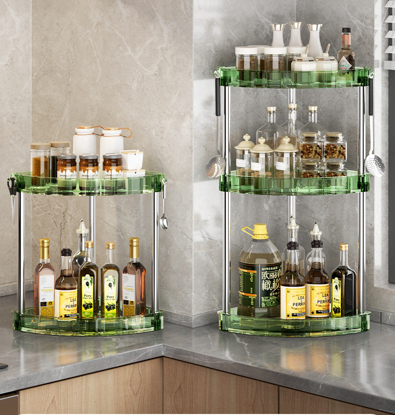 Bathroom Shelf Countertop Triangle Organizer Multi-Layer