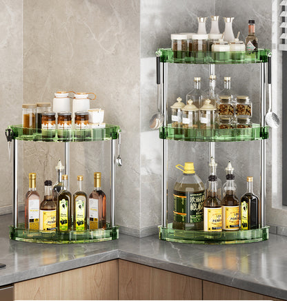 Bathroom Shelf Countertop Triangle Organizer Multi-Layer