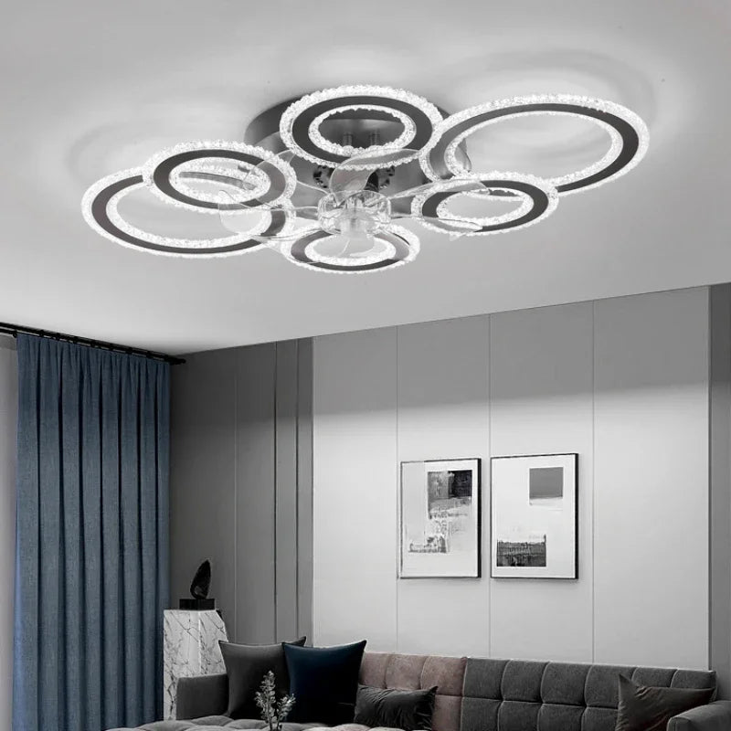 Led Low Noise Ceiling Fan Decoration Lamps