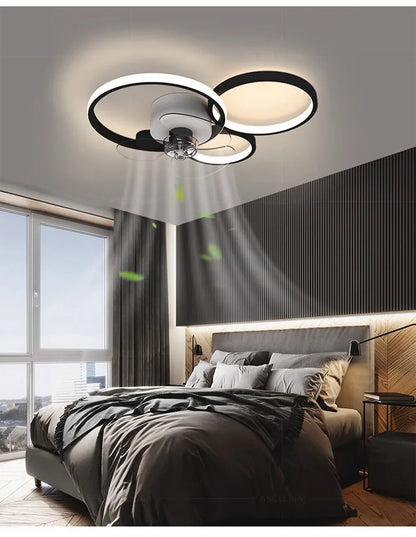 Lampada da soffitto con ventilatore a LED Lampadario moderno per soggiorno