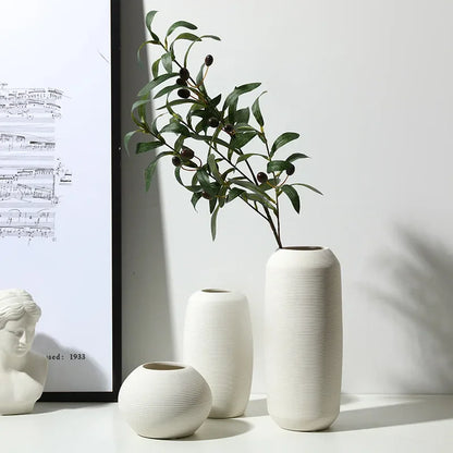 Ceramic European-Style Zen Simple Brushed Vase