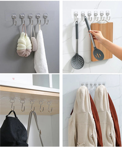 Transparent Wall Hooks Self Adhesive