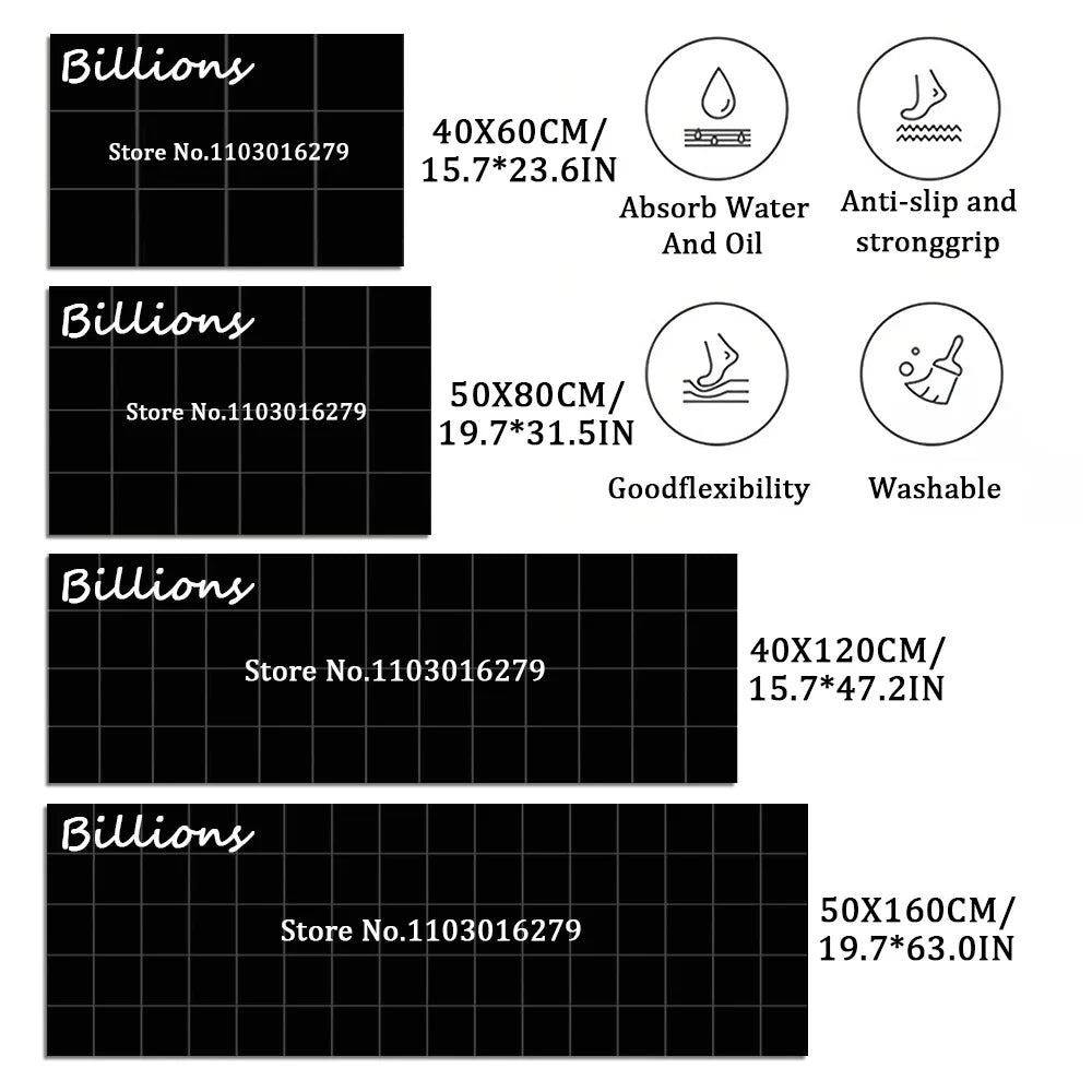 Kitchen Absorbent Mat Non-Skid