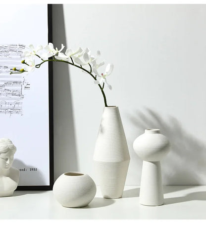 Ceramic European-Style Zen Simple Brushed Vase