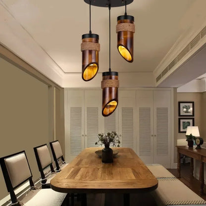 Creative Chinese Bamboo Tube Chandelier