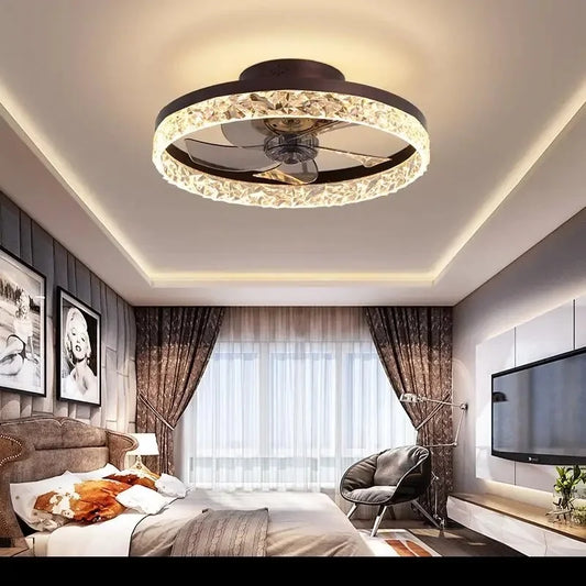 Nordic Crystal Led Lamp Ceiling Fan