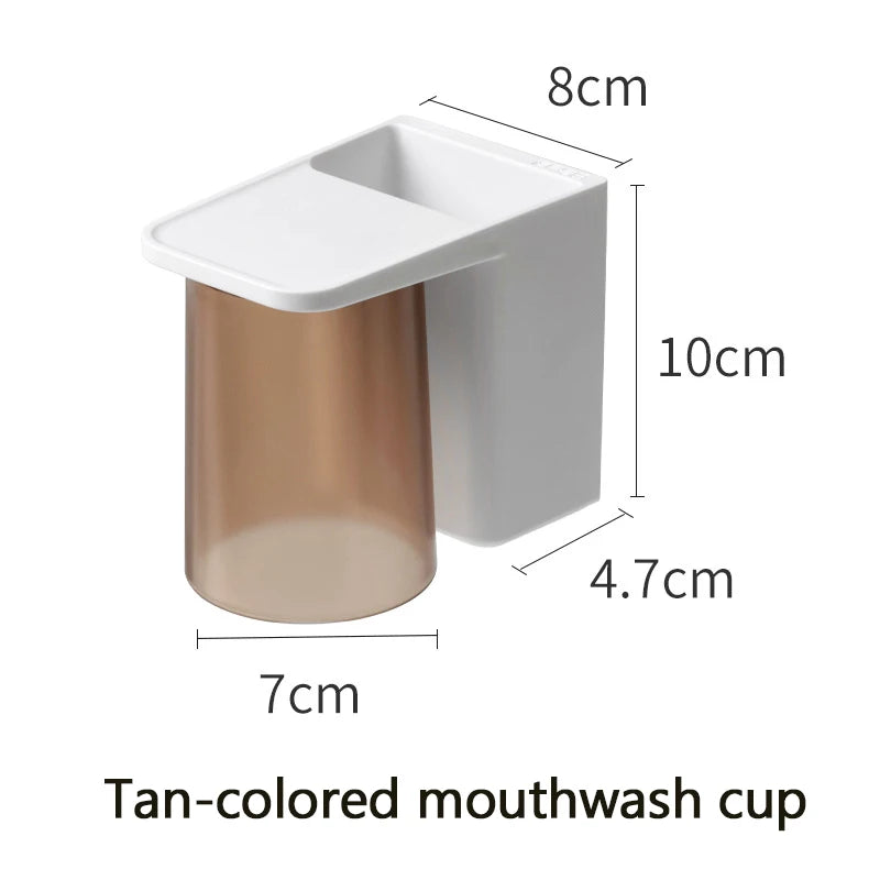 1pc Wall Mounted Toothbrush Holder, Magnetic