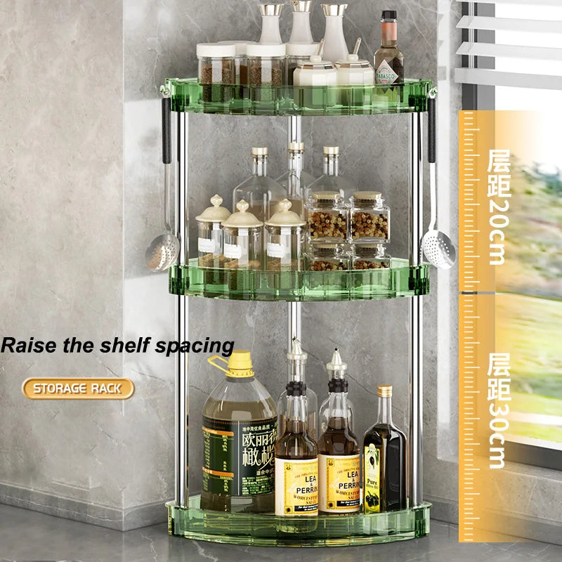 Bathroom Shelf Countertop Triangle Organizer Multi-Layer