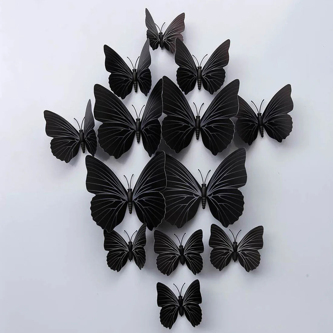 12Pcs 3D Butterfly Wall Stickers PVC Self Adhesive