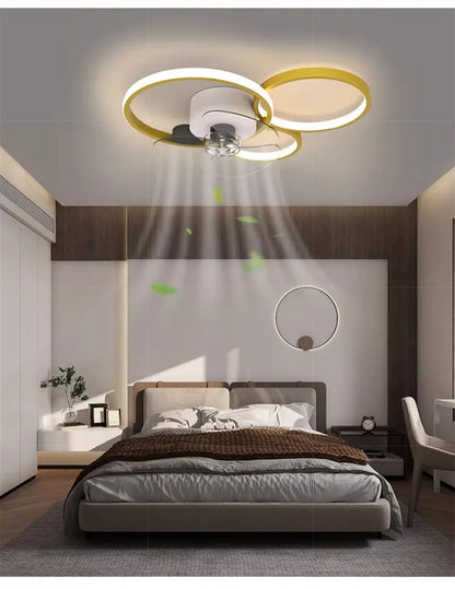 Lampada da soffitto con ventilatore a LED Lampadario moderno per soggiorno