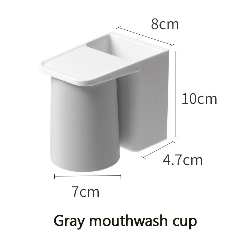 1pc Wall Mounted Toothbrush Holder, Magnetic