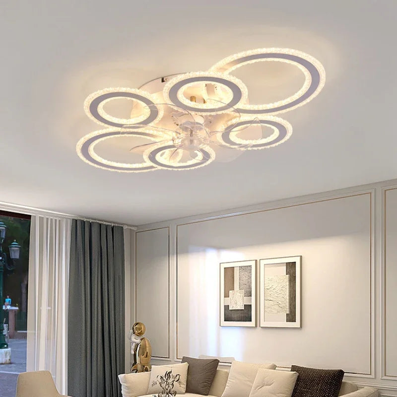 Led Low Noise Ceiling Fan Decoration Lamps