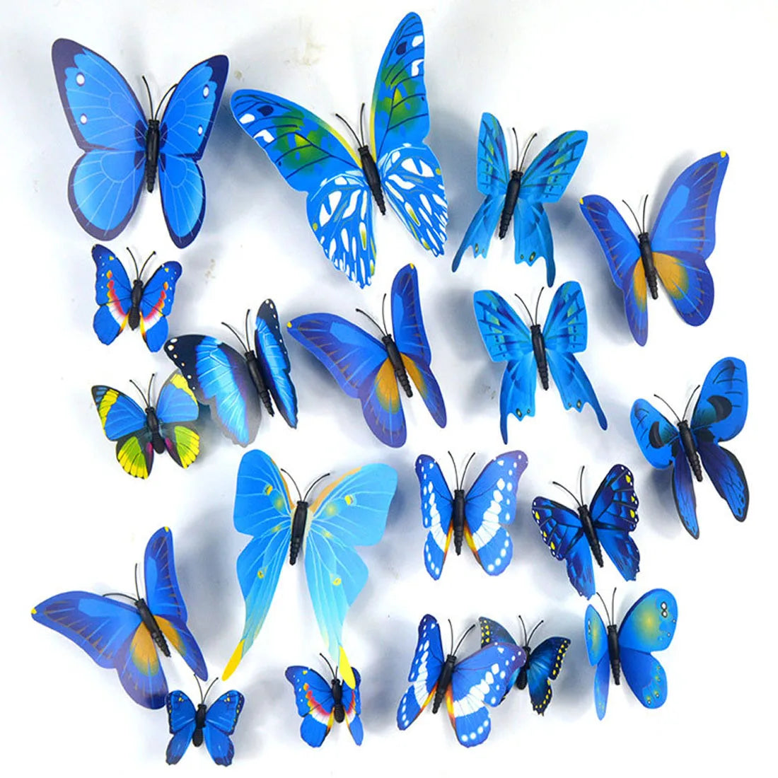 12Pcs 3D Butterfly Wall Stickers PVC Self Adhesive