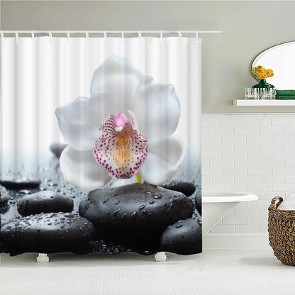 Buddha Statue Bathroom Shower Curtains