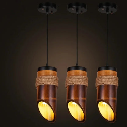 Creative Chinese Bamboo Tube Chandelier