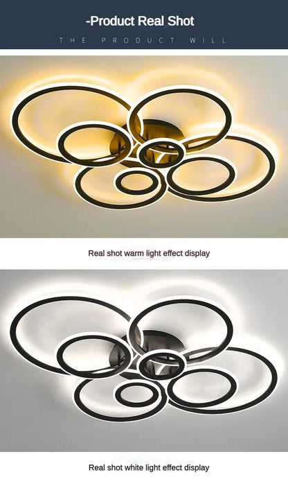 Led Low Noise Ceiling Fan Decoration Lamps