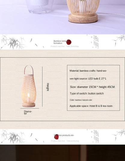 Asia Bedroom Table Lamp Zen