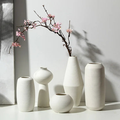 Ceramic European-Style Zen Simple Brushed Vase