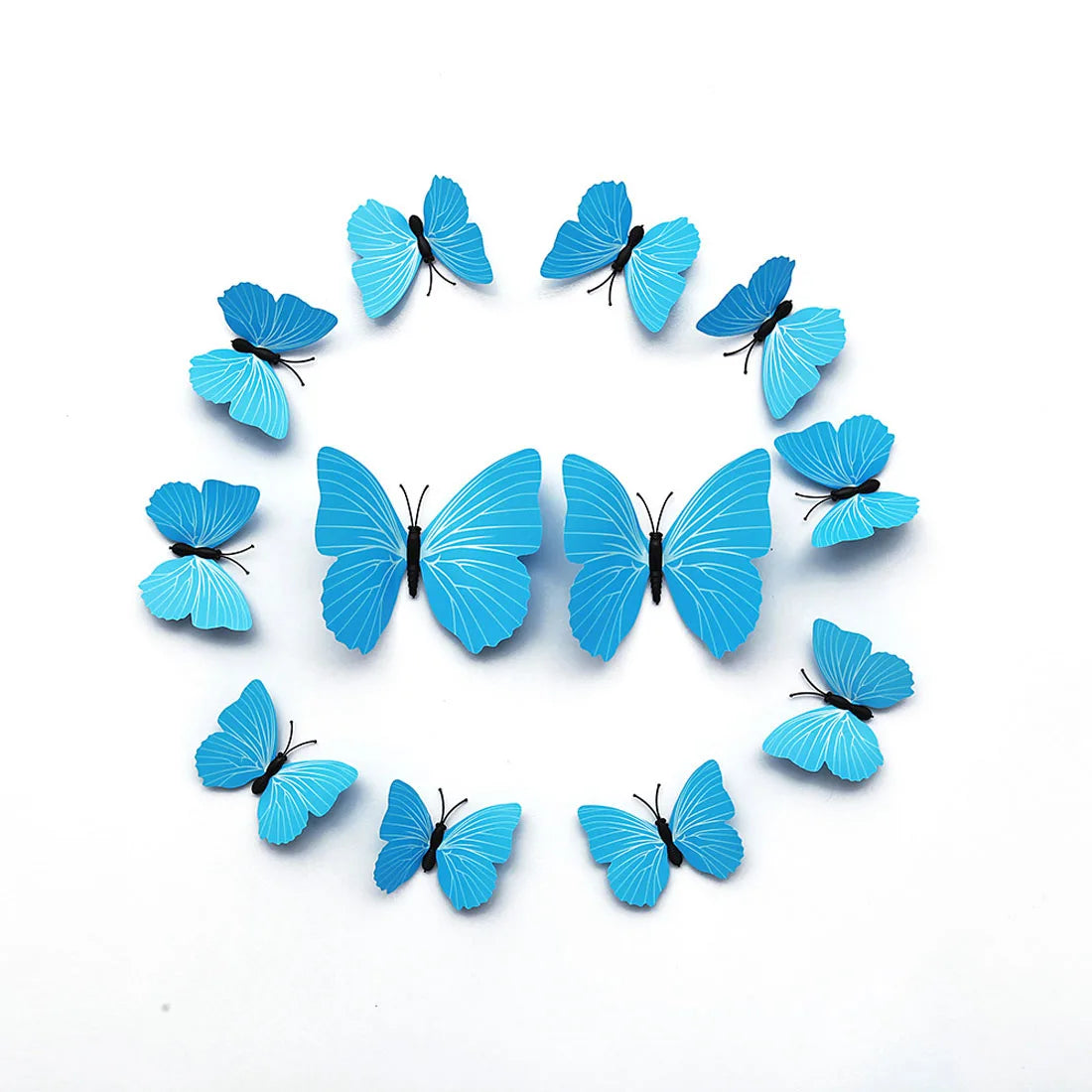 12Pcs 3D Butterfly Wall Stickers PVC Self Adhesive