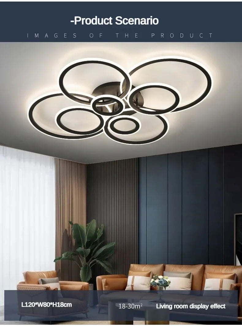 Led Low Noise Ceiling Fan Decoration Lamps