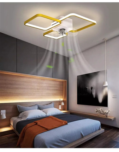 Lampada da soffitto con ventilatore a LED Lampadario moderno per soggiorno