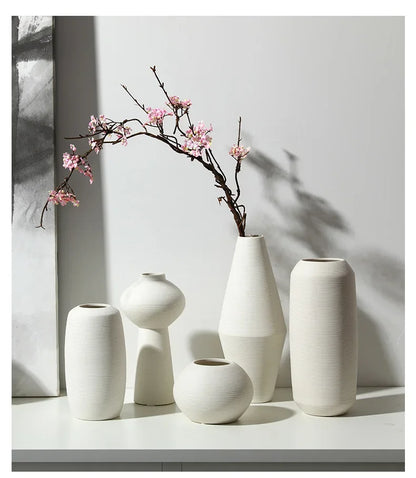 Ceramic European-Style Zen Simple Brushed Vase