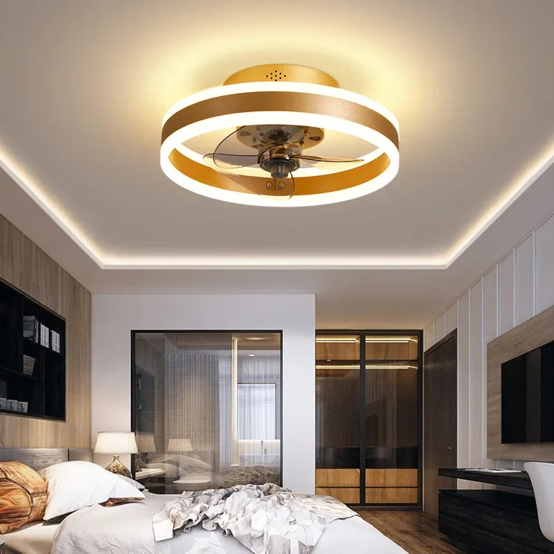 Modern Ceiling Fan Light With Remote Control