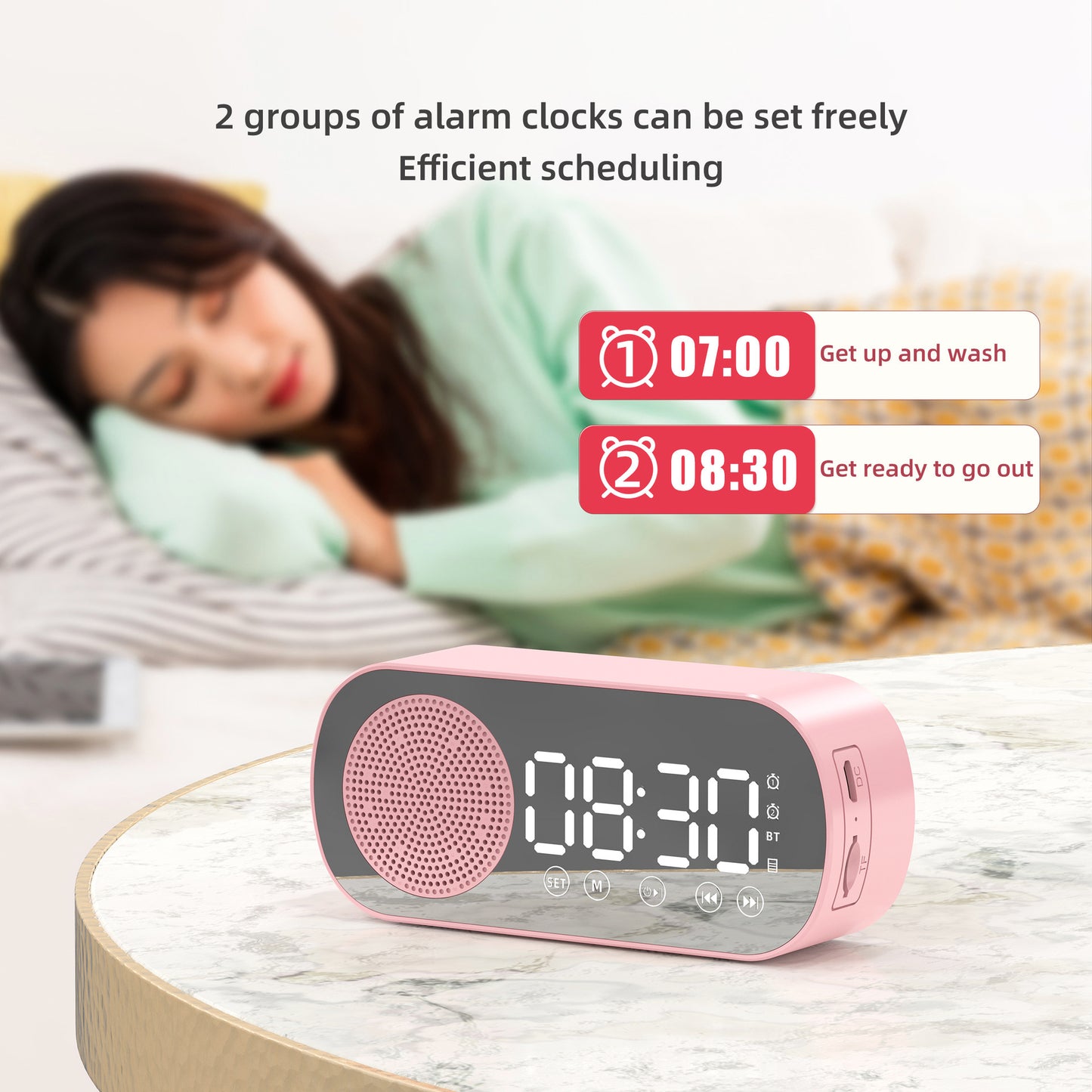 Multifunctional LED Alarm Clock