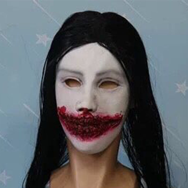 Horror Mask Scary Headgear Ghost Festival Funny Face Props