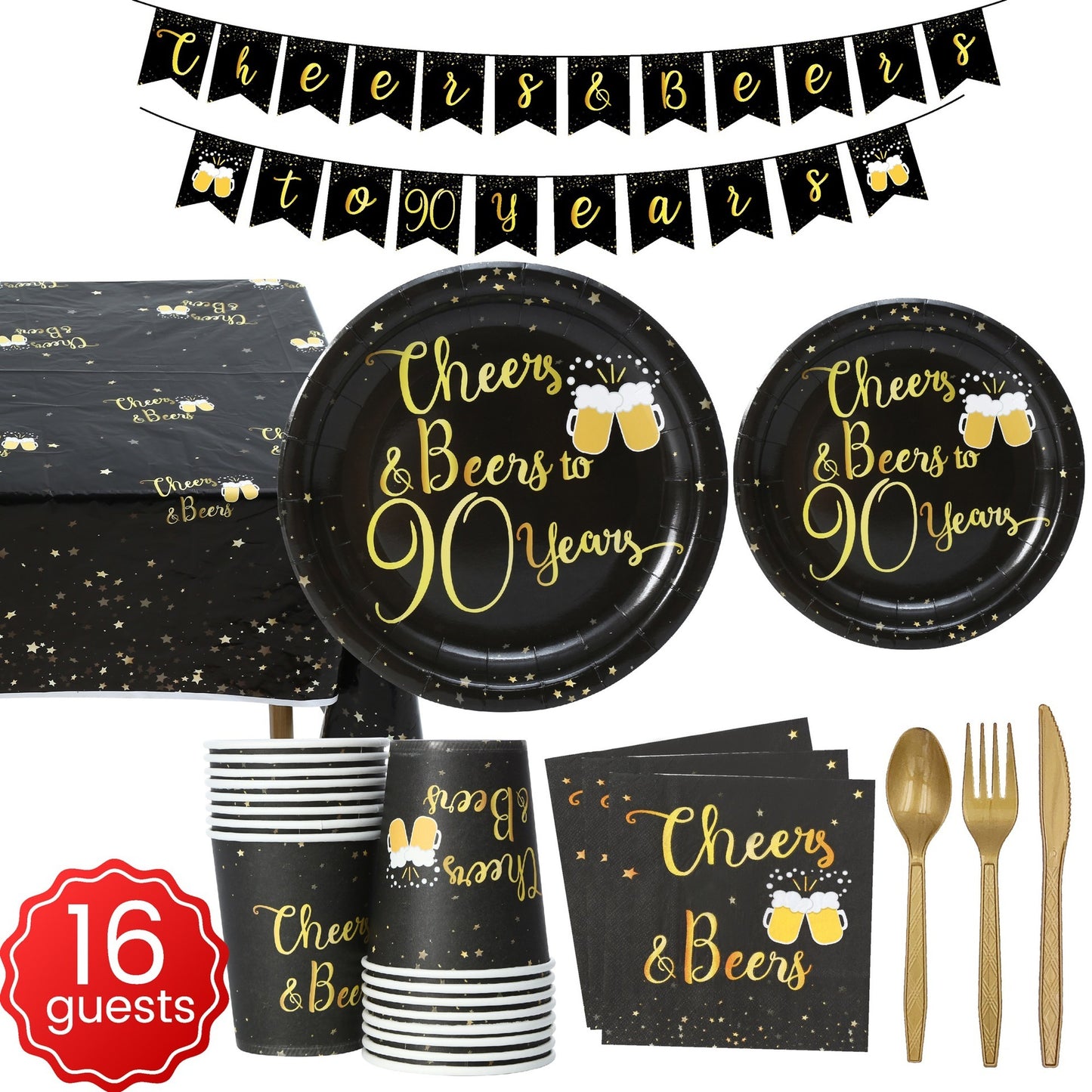 Creative Hot Stamping Birthday Party Set Decoration