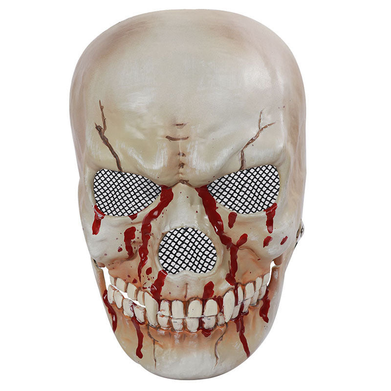 New Halloween Simulation Mouth Skull Mask Plastic