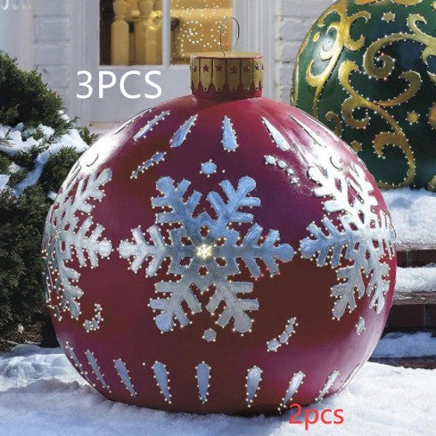 Christmas Balls Christmas Tree Decorations Outdoor Atmosphere Inflatable Toys For Home Christmas Gift Ball